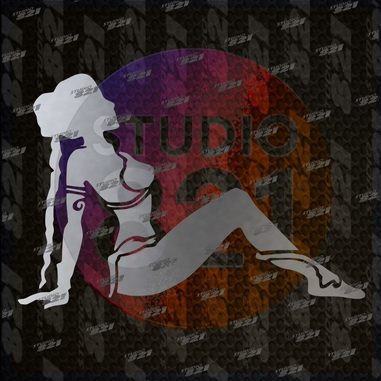 LEIA SLAVE Girl Mudflap Decal Car Window Vinyl Sticker Star Wars