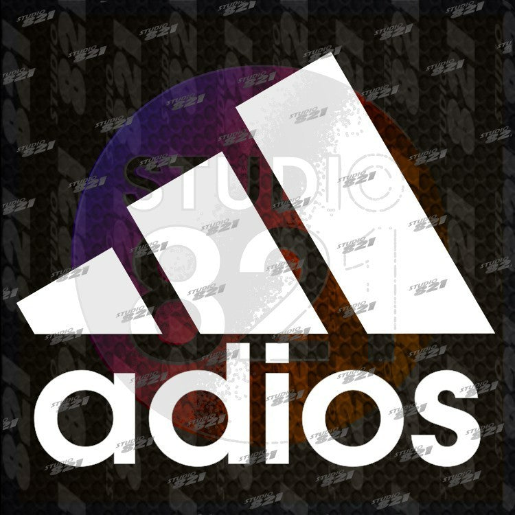 ADIOS Sticker Mini Decal V2 – Sports Athletics Logo – Vinyl Window, Laptop, iPad