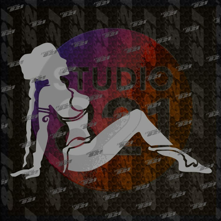 LEIA SLAVE Girl Mudflap Decal Car Window Vinyl Sticker Star Wars