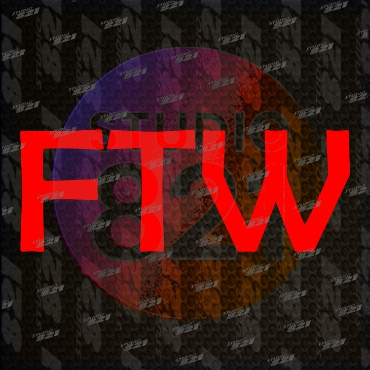 FTW Vinyl Decal Sticker - Forever Two Wheels Transfer Cut Stickers- For The Win