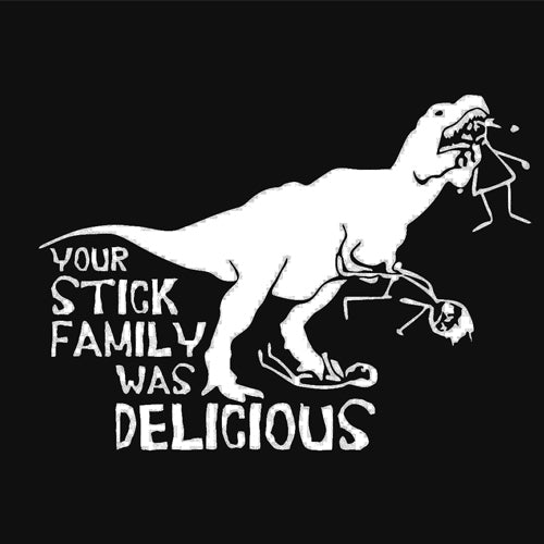 T-REX Stick Figure delicious  Decal Sally Car Window Vinyl Decal Sticker