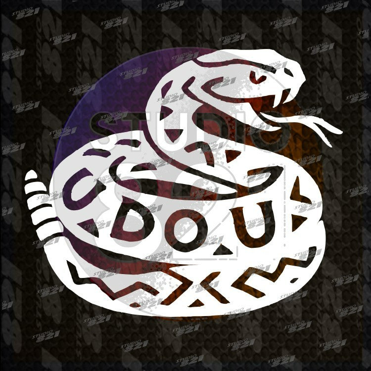 Gadsden Rattlesnake Tribal Emblem Decal — U DO U — Car / Window / Sticker