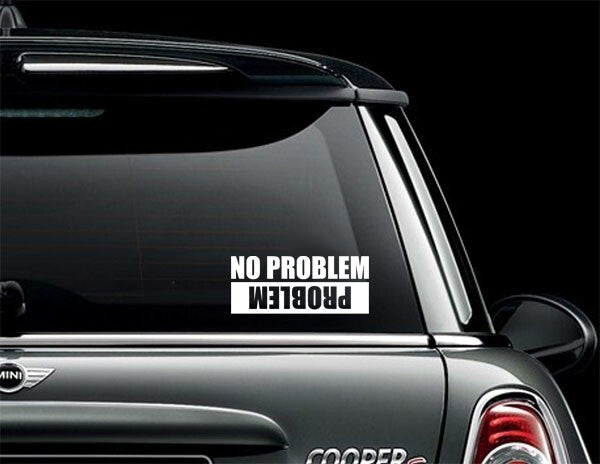 NO PROBLEM - PROBLEM Jeep offroad truck sticker