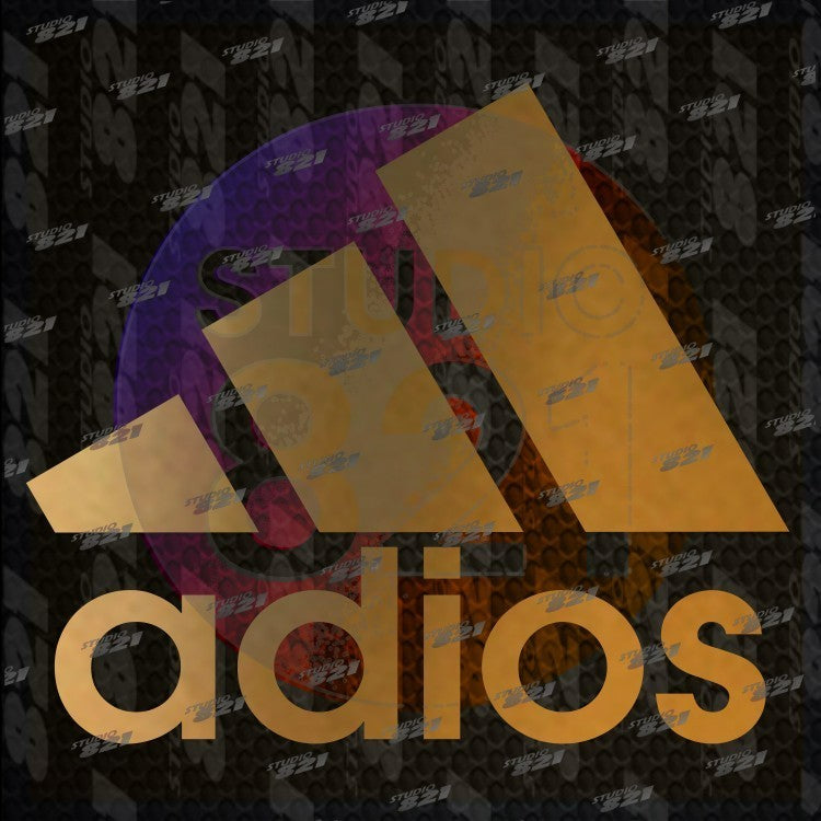 ADIOS Sticker Mini Decal V2 – Sports Athletics Logo – Vinyl Window, Laptop, iPad