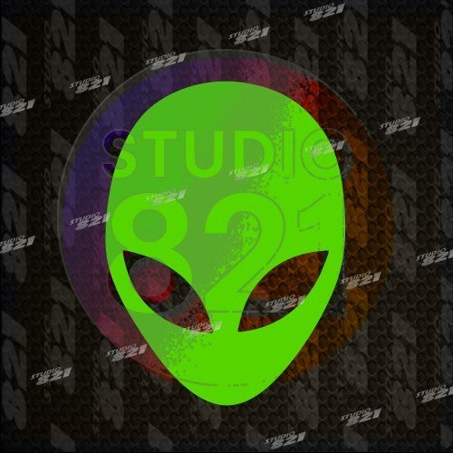 Alien Head vinyl decal- UFO area 51 encounters space Peace sticker decal New