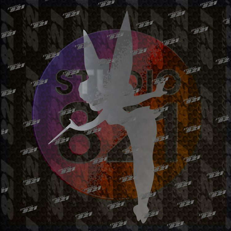 Tinker Bell Fairy story time Vinyl decal. Vintage style, classic